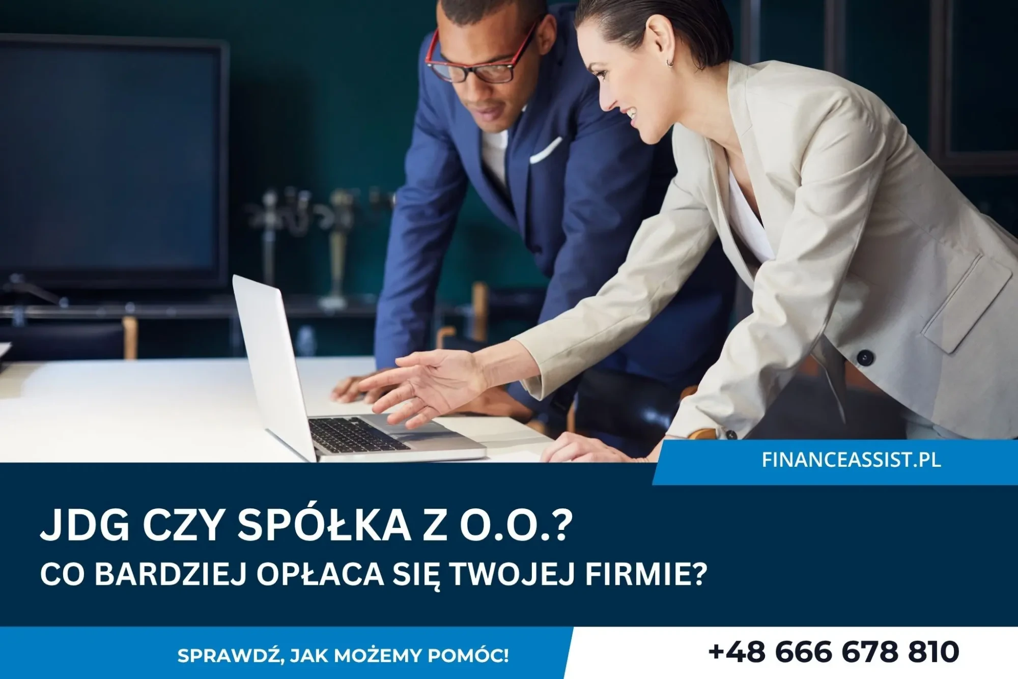 Porównanie JDG czy spółka z o.o. pod kątem podatków i ZUS w 2026 roku